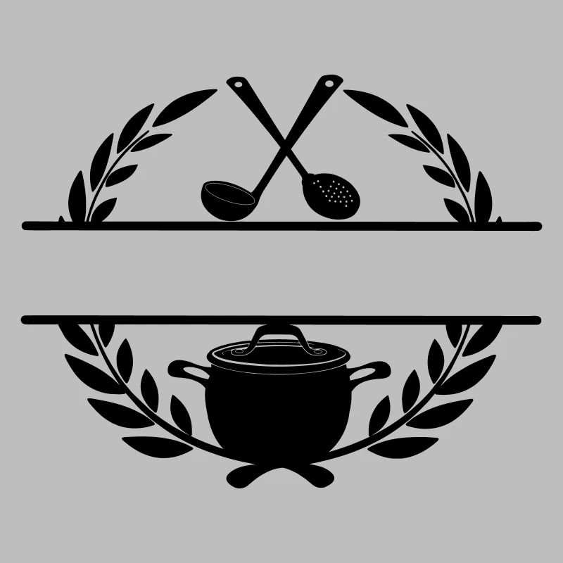 Laurel wreath restaurant logo