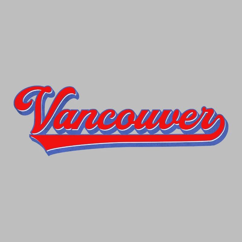 Lettrage de Vancouver Style rétro