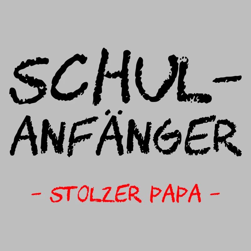 Schulanfänger. Stolzer Papa