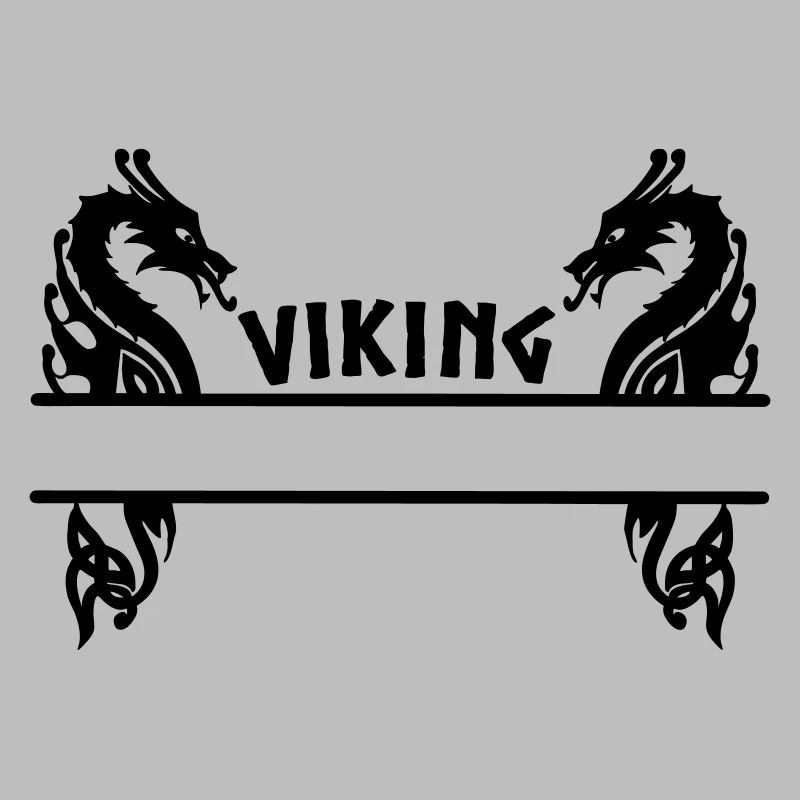 Bannière Viking à deux dragons