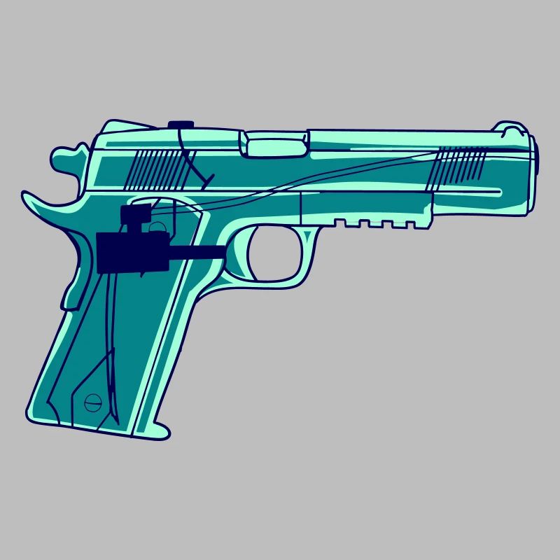 Pistolet à eau vectoriel (changement de couleur possible)