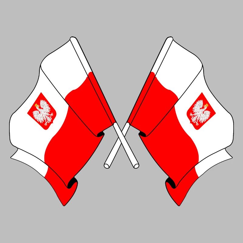 Deux drapeaux Pologne