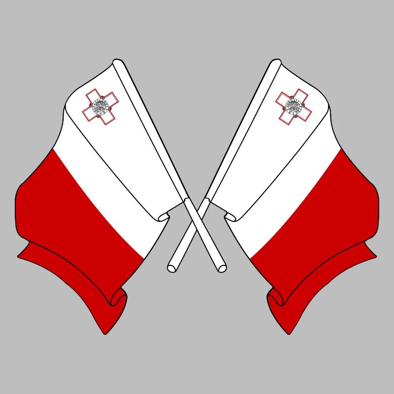 Deux drapeaux Malte
