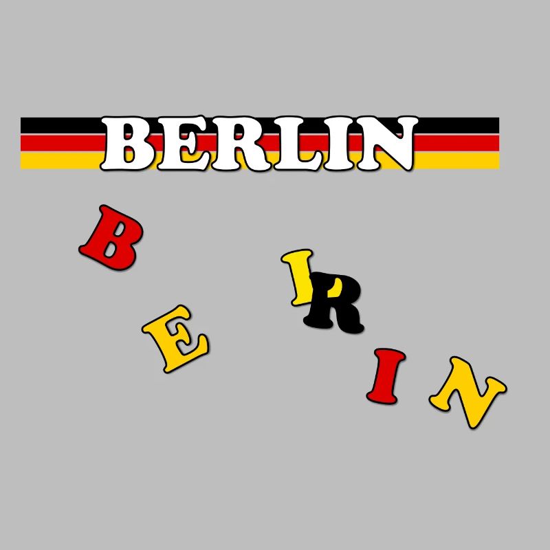 Berlin Banner Deutsche Flagge Buchstaben