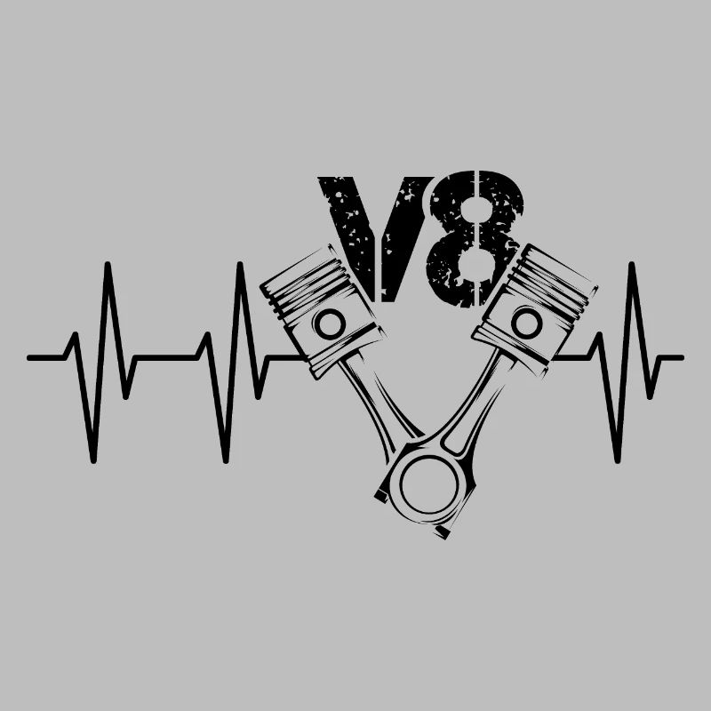 v8 Motor puls Autos Kolben Herzschlag Tuning icon