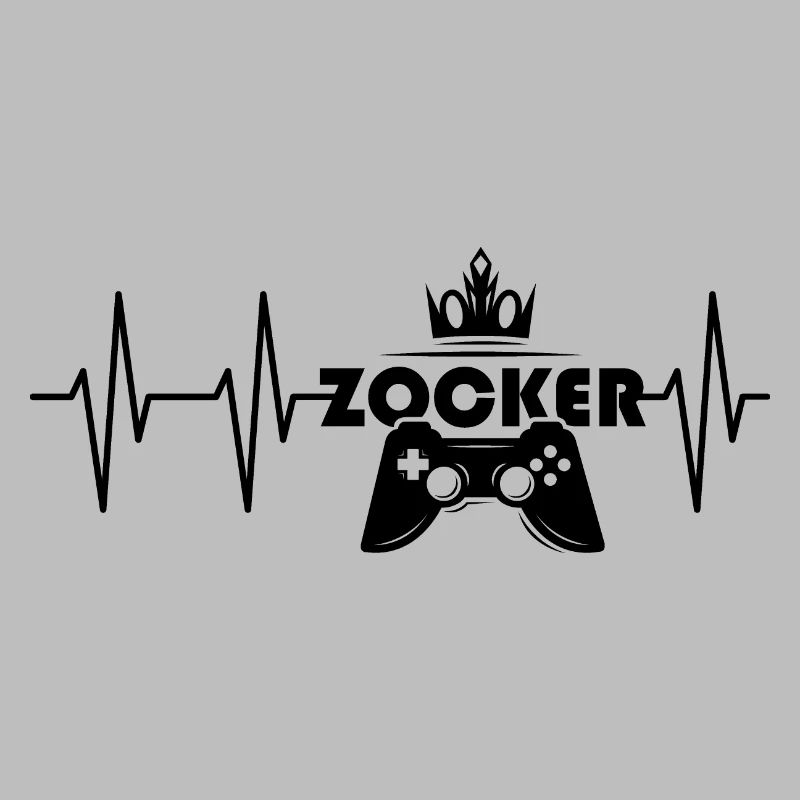 Herzschlag Zocker Puls gaming Symbol Controller