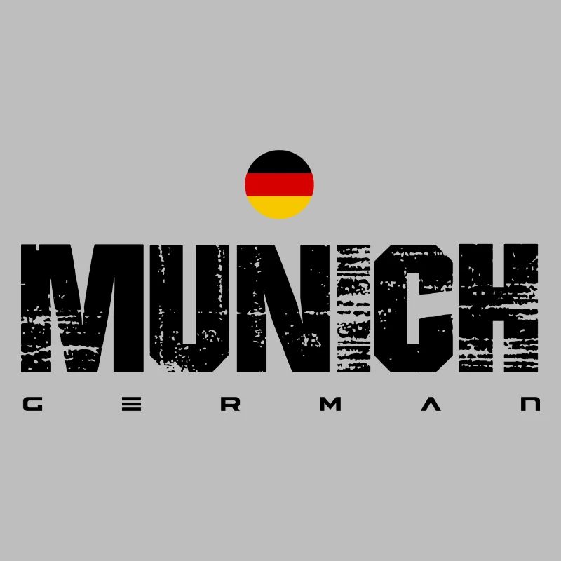 German Flag Circular Emblem