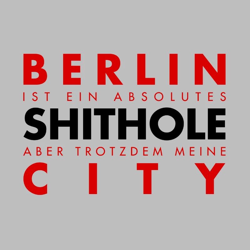 Berliner Spruch Design mit Stadtmotiv