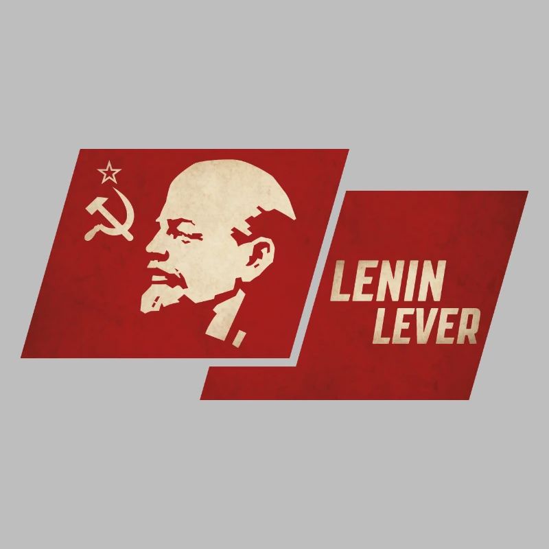 Drapeau à levier de Lénine