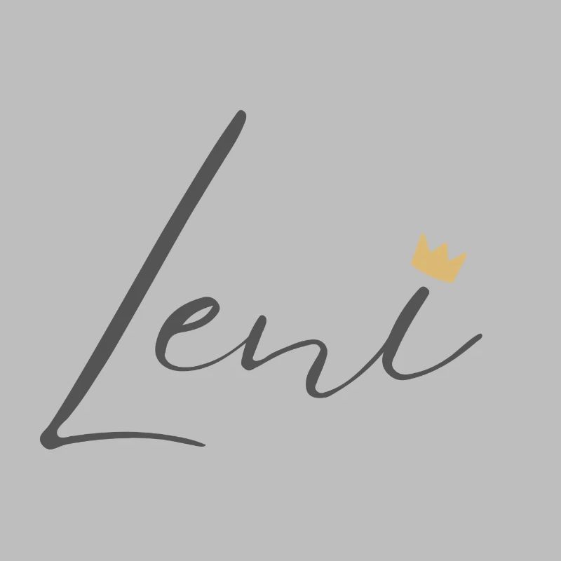 Princess Leni Crown Hemd – Name mit Buchstabe L
