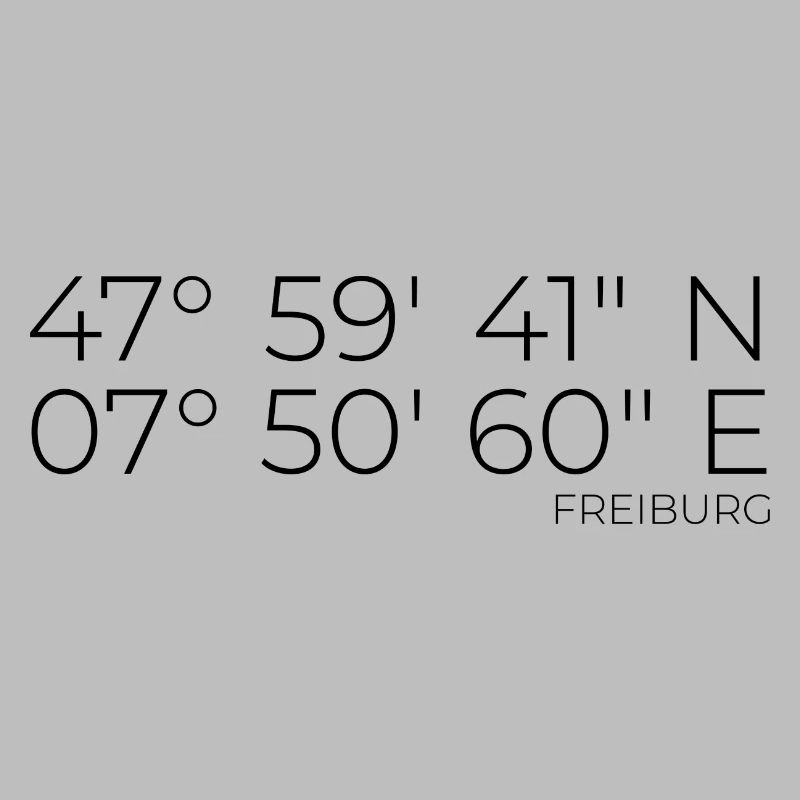 coordinates Freiburg im Breisgau