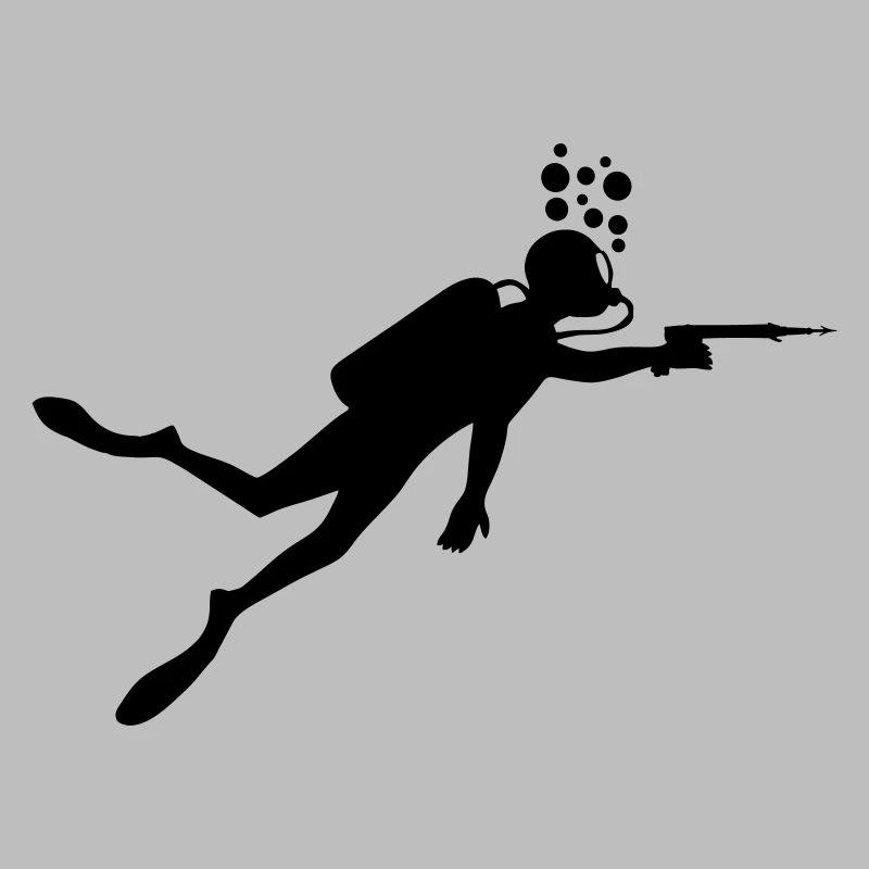Plongeur avec arbalète