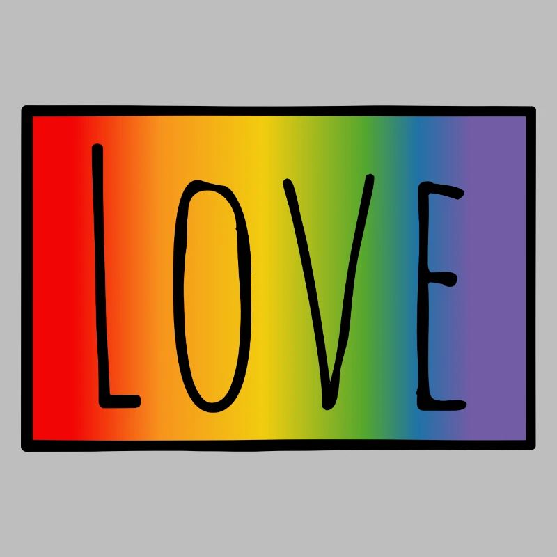 CSD Tshirt Regenbogen Love