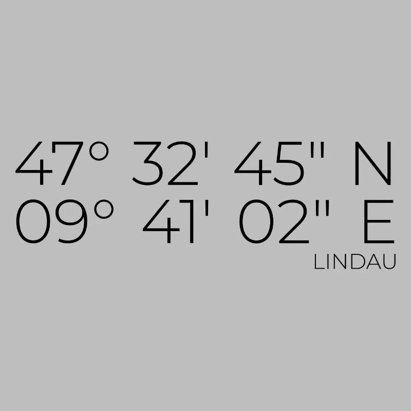 Coordinates Lindau Lake Constance
