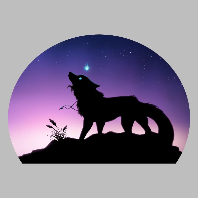 Die Reise eines Sternenwolfs - Silouhette Nocturne