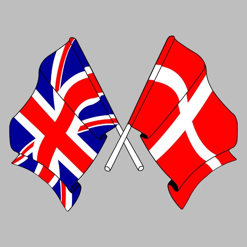 Drapeau de l’Angleterre, drapeau du Danemark