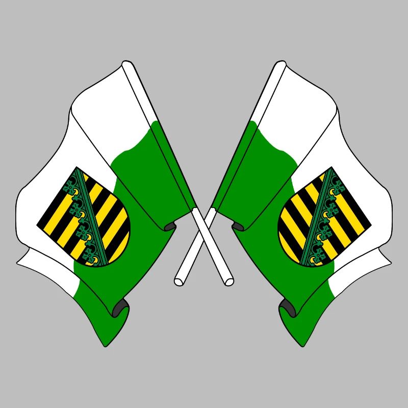 Deux drapeaux de Saxe