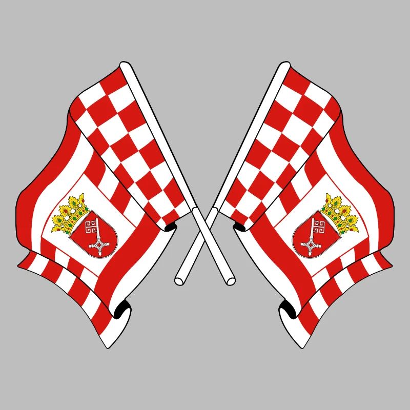 Deux drapeaux Brême