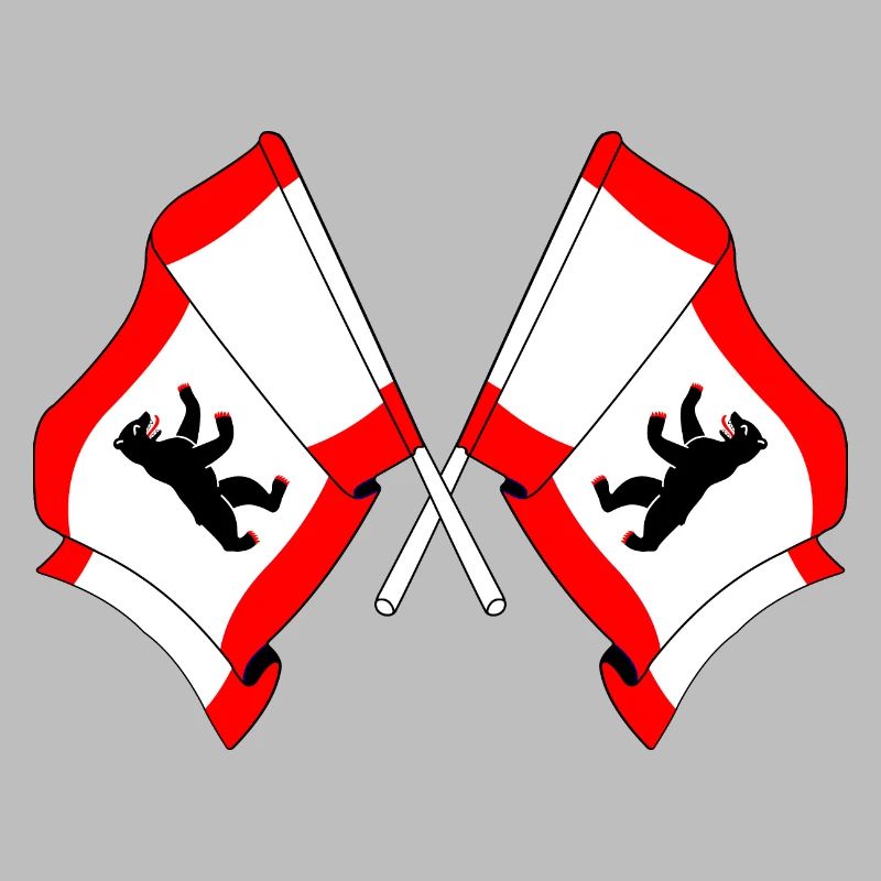 Deux drapeaux Berlin