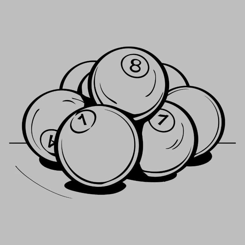 Dessin de boules de billard