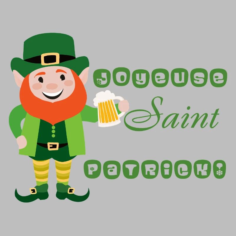 Joyeuse Saint Patrick - Leprechaun Souriant