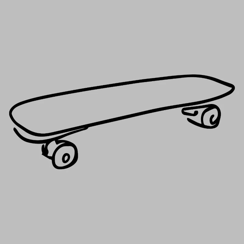 Dessin de planche à roulettes