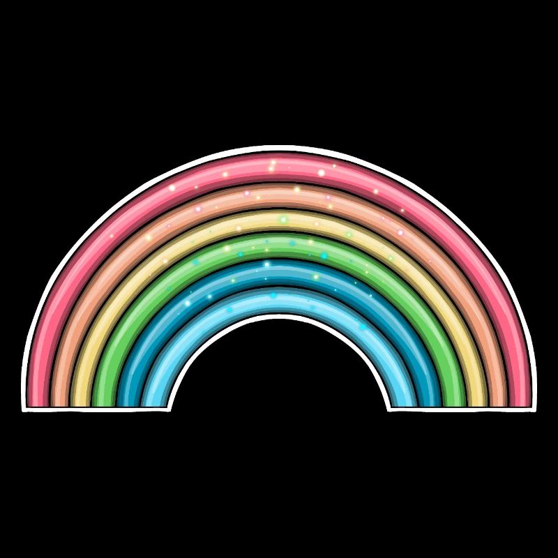 Lebendiges Regenbogen-Design