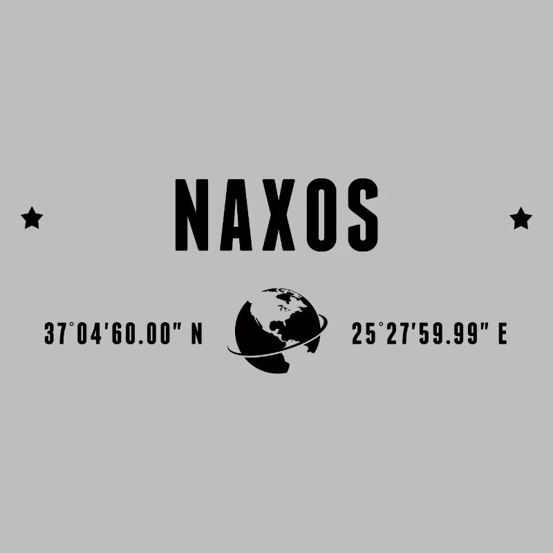 Naxos Stylized Geographical Coordinates