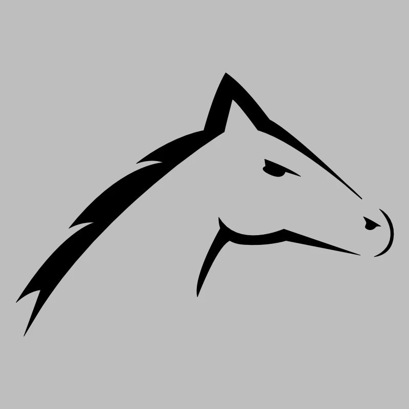Tête de cheval | Conception de silhouette de tête de cheval
