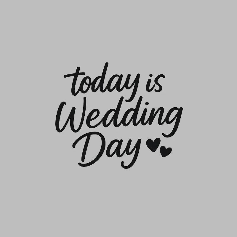 Conception de mariage Jour de mariage