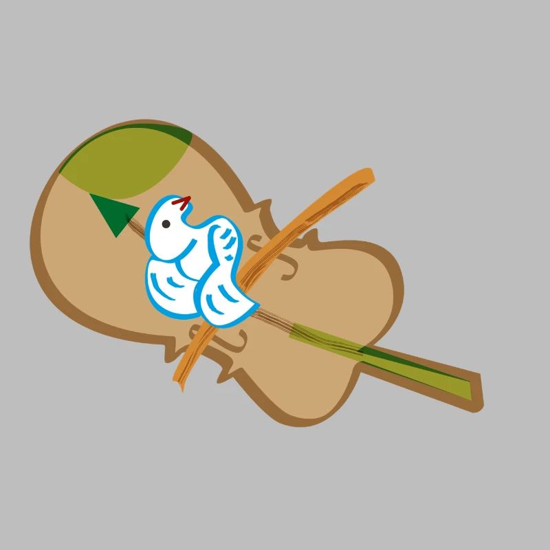 Violon avec colombe