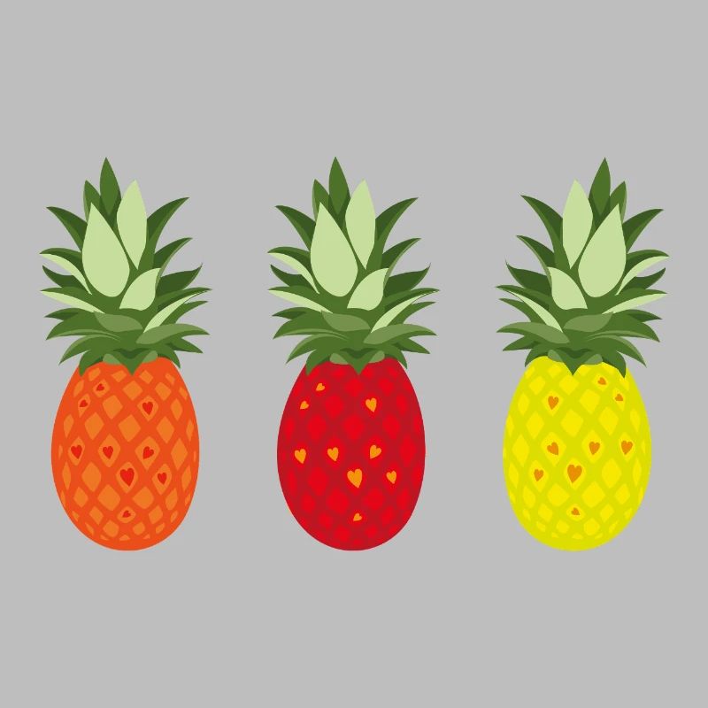Colorful pineapple pattern for summer and leisure