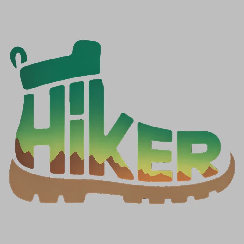 Hiker Typography - Hiking Design
