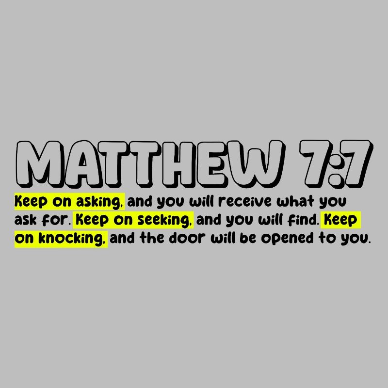 Matthieu 7:7 | Citation de la Bible