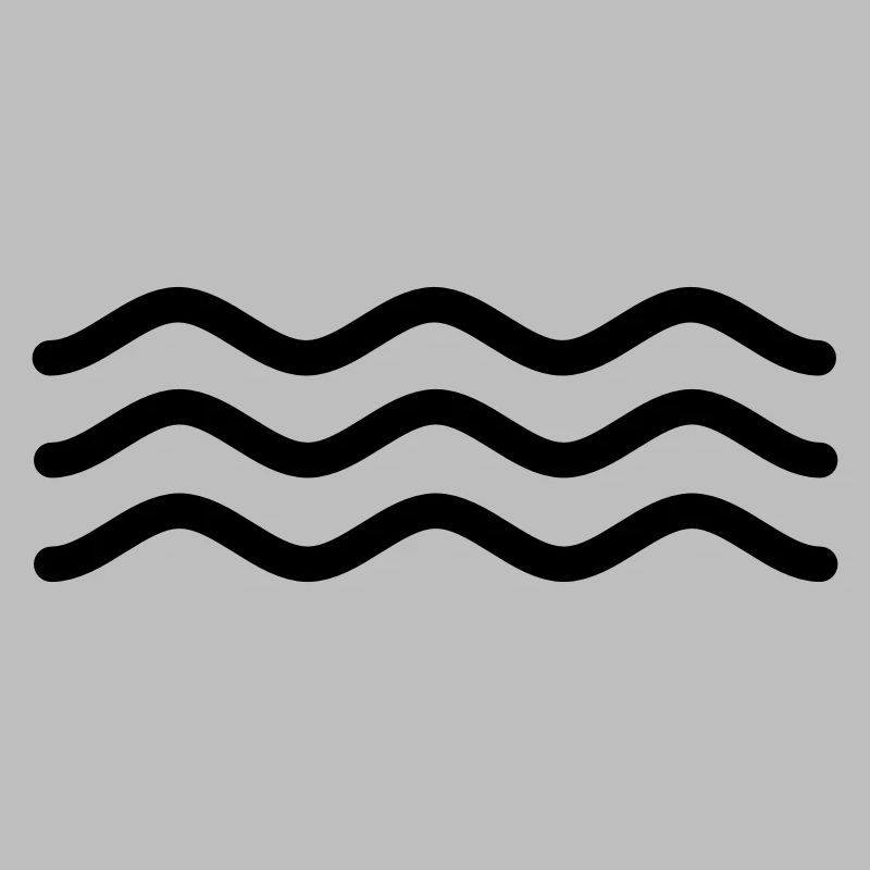 Signe abstrait pour l’eau