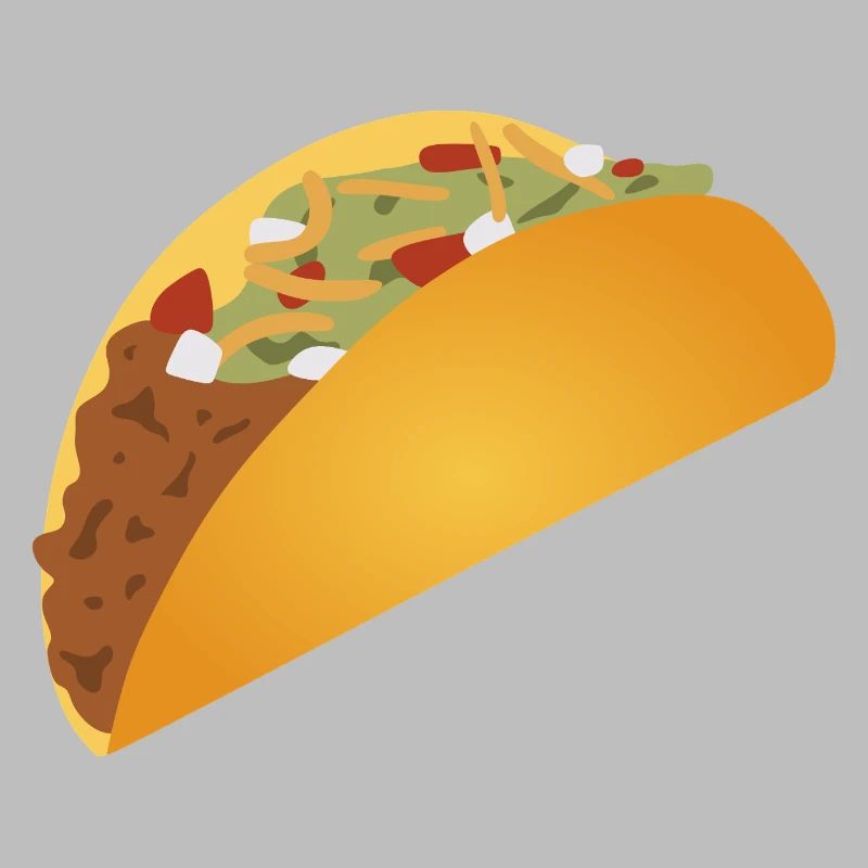 Vibrant Taco Pattern Print