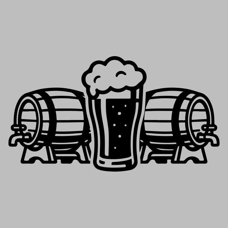 Bier Bierfass Bierglas