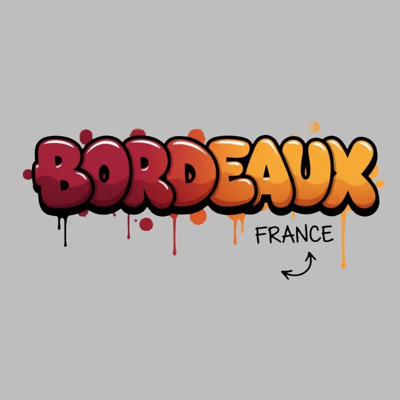 Logo de la ville graffiti de Bordeaux