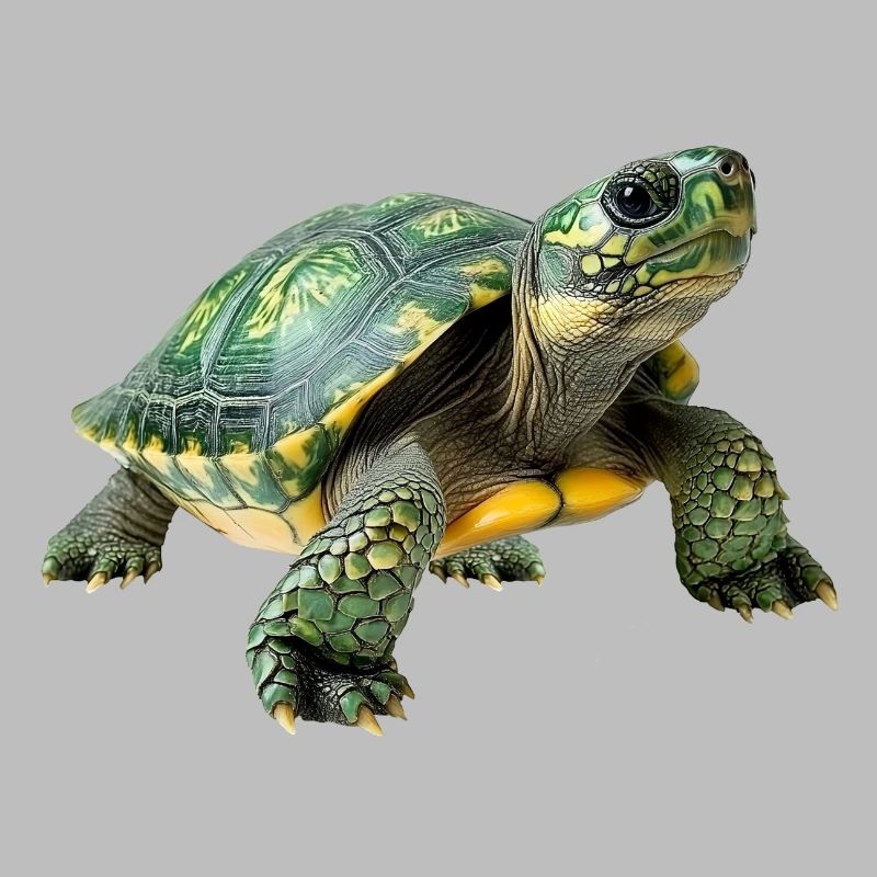 Green Yellow Turtle Pattern