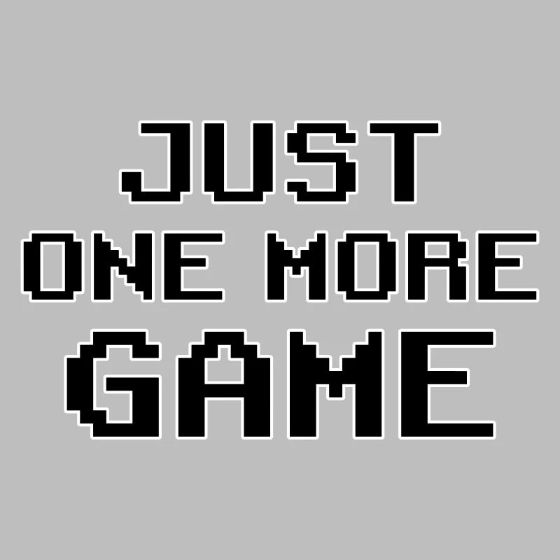 Nur noch ein Spiel – Pixel Art Motivation