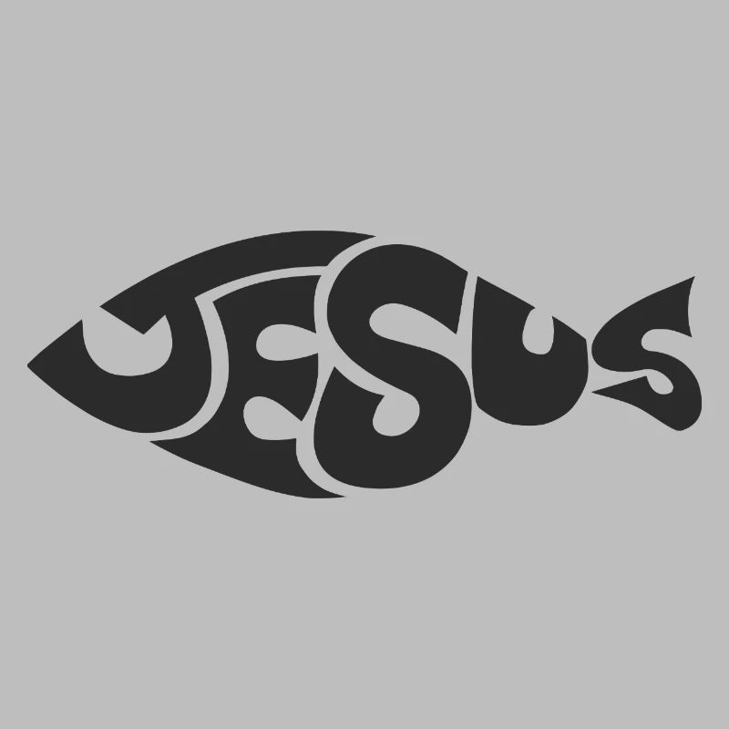 Chemise à logo de lettrage Jésus