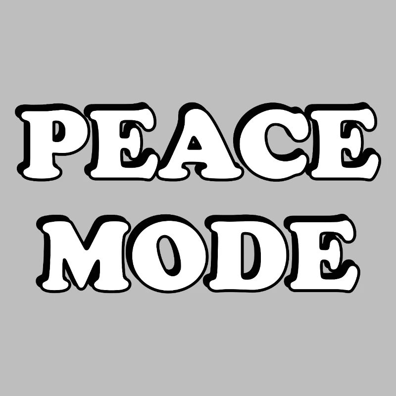 Peace Mode Bold Typography Tee