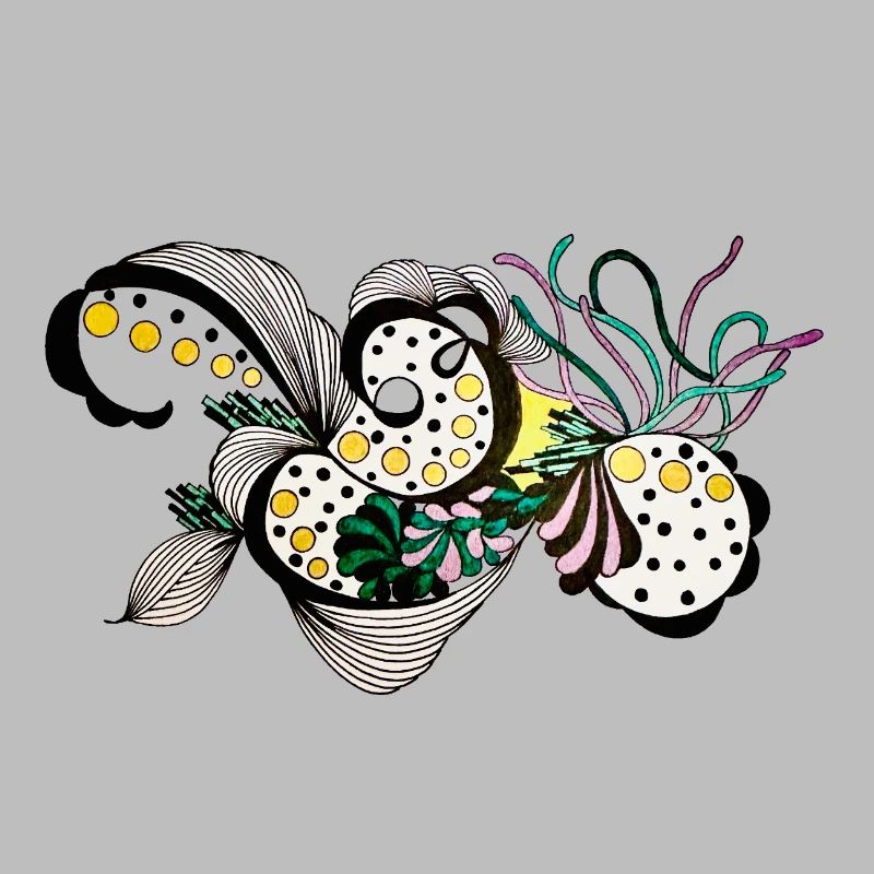 Flower Swirl Fantasy Pattern