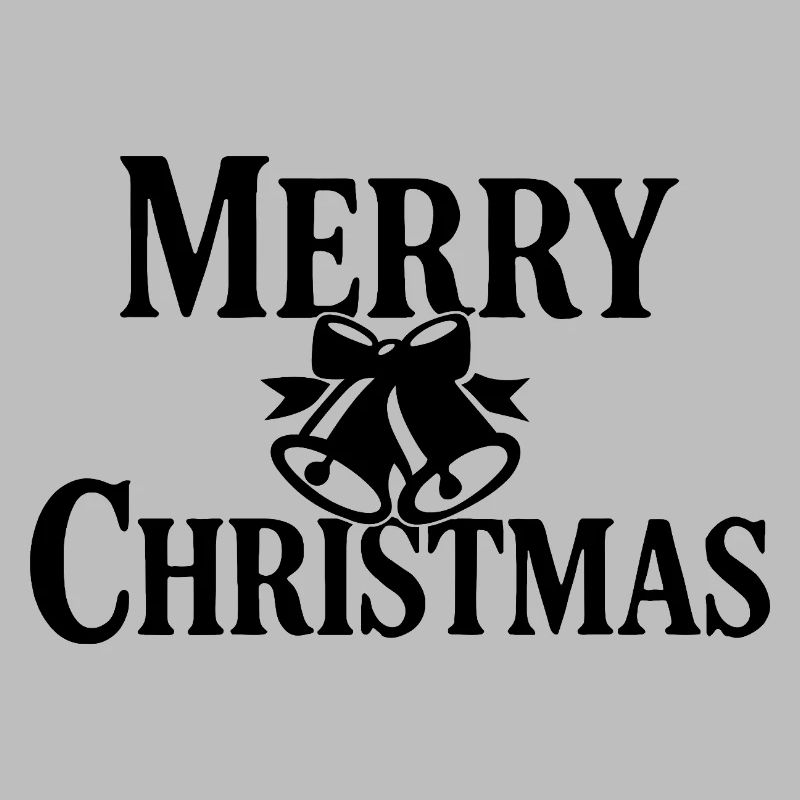 Style classique de Joyeux Noël avec cloches