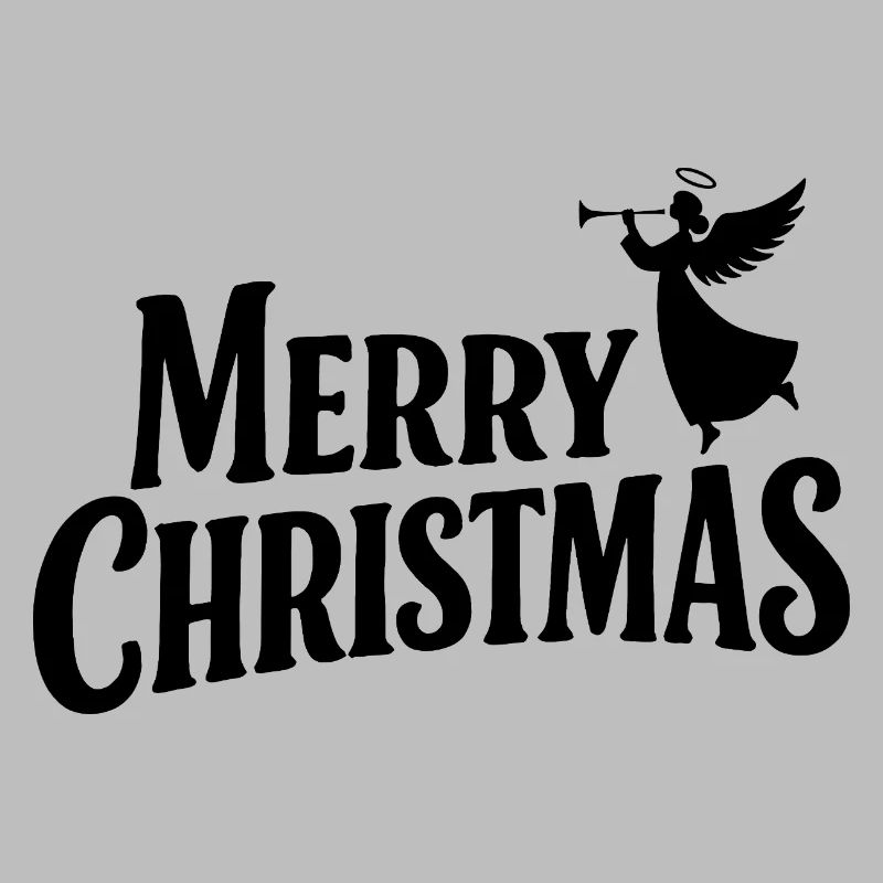 Lettres classiques de Joyeux Noël avec ange