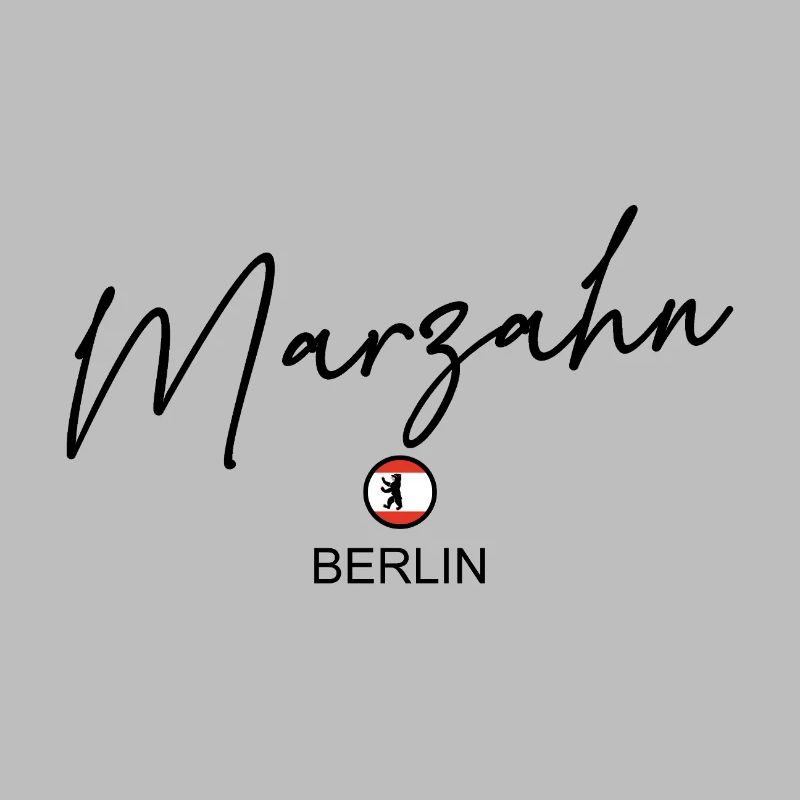 Marzahn - Drapeau de Berlin - Ours de Berlin - Berlineri