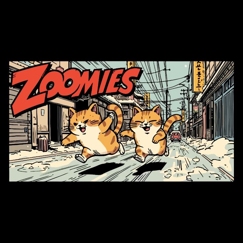 Course de chat anime