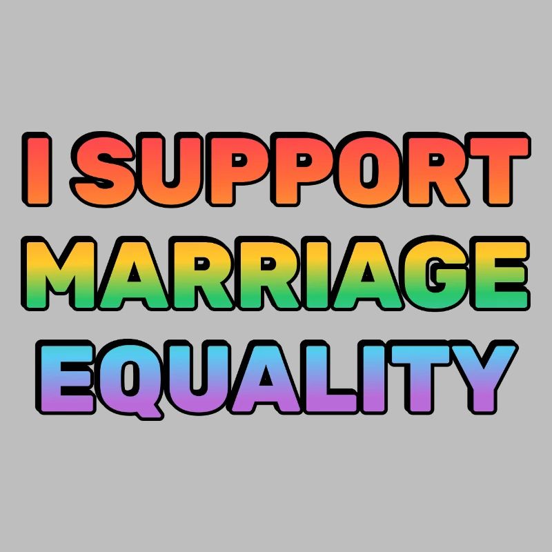Support Marriage Equality Rainbow Colours