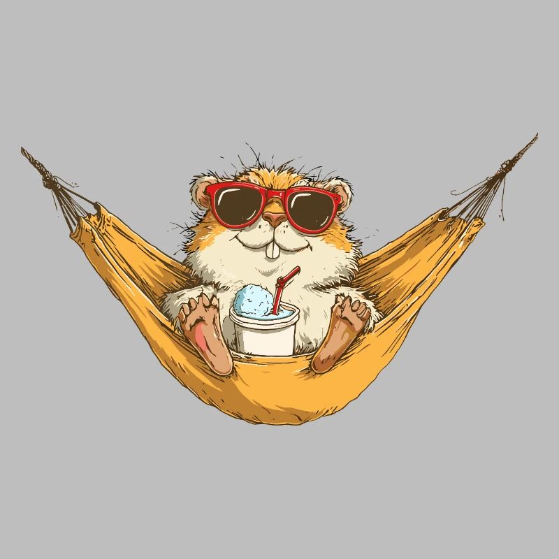 Summer hamster in hammock style