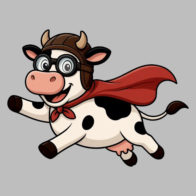 Super vache avec cape